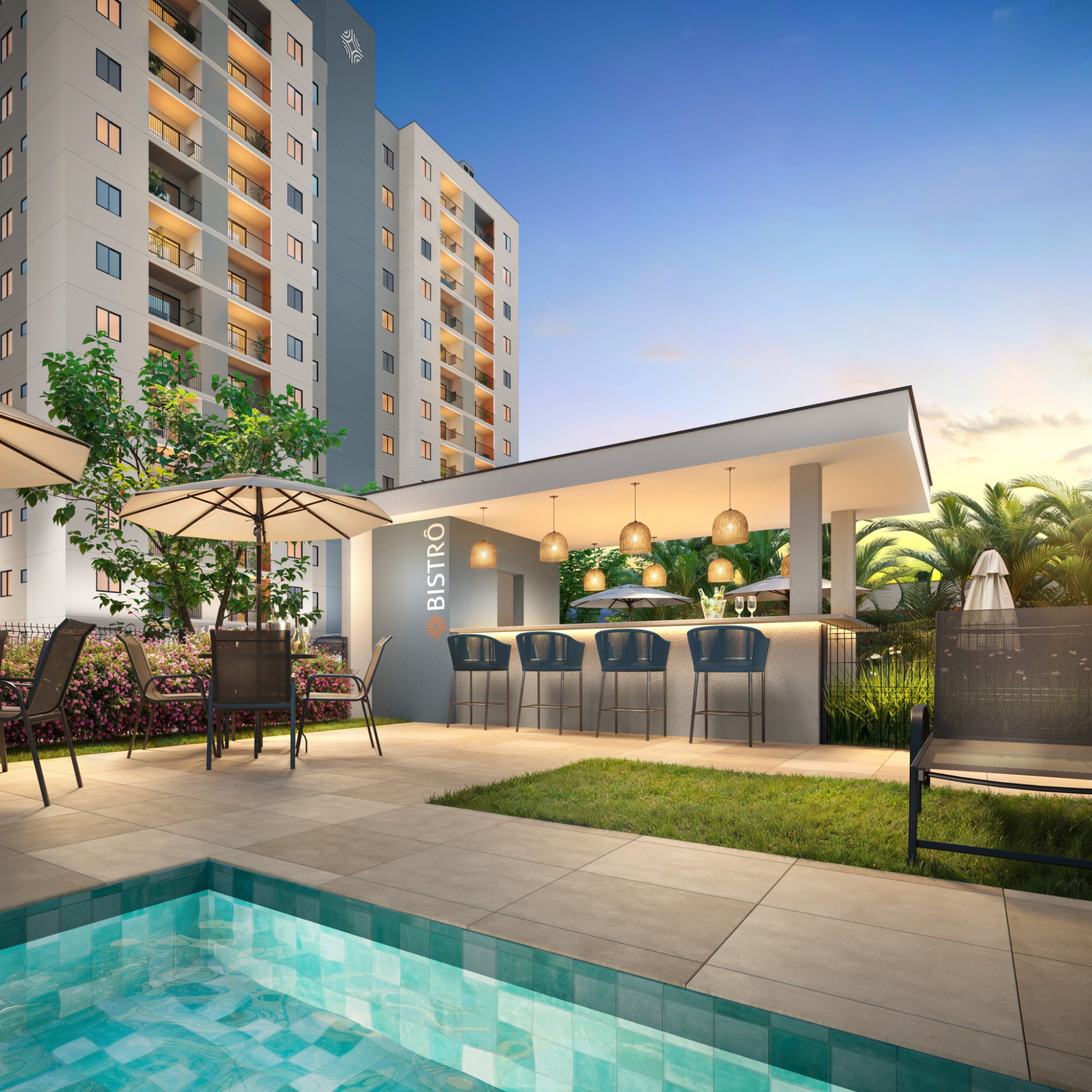 Bistrô e piscina